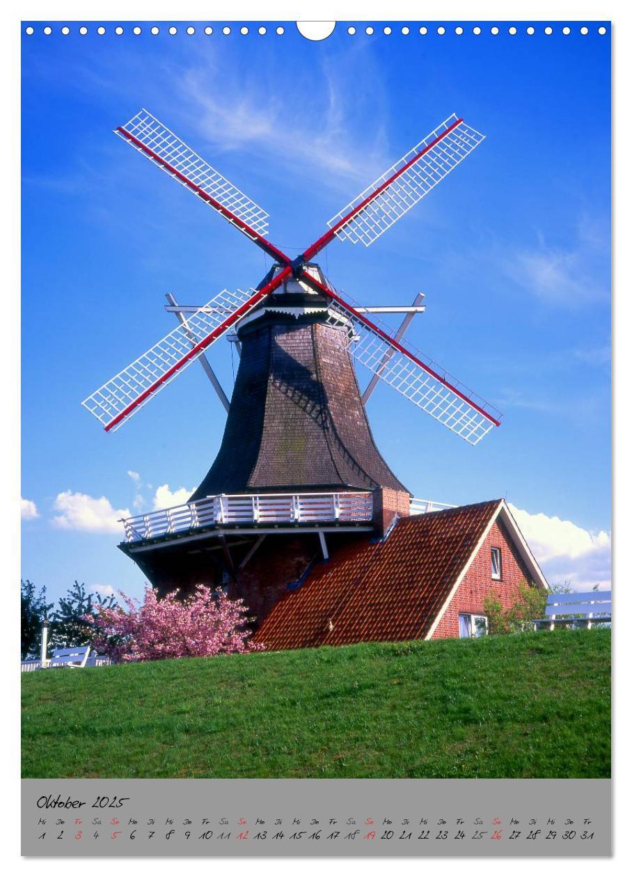 Bild: 9783457030264 | Windmühlen in Norddeutschland (Wandkalender 2025 DIN A3 hoch),...