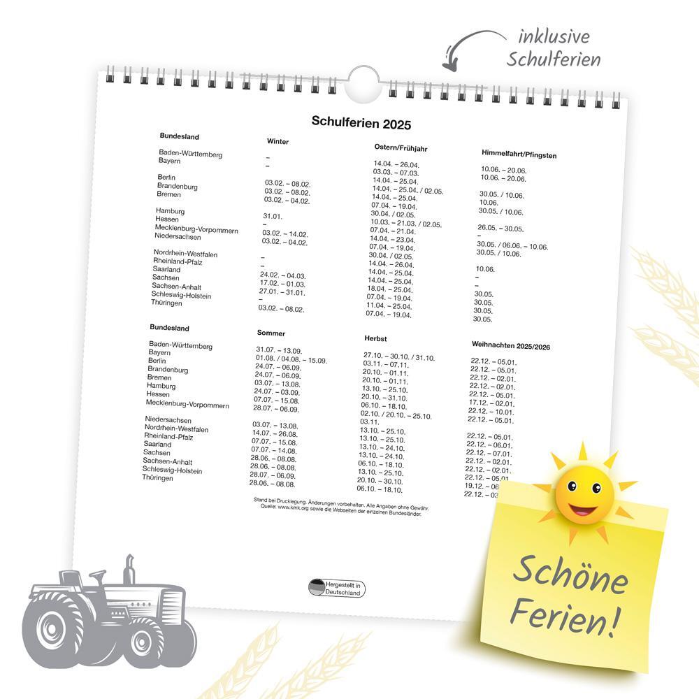 Bild: 9783988022615 | Trötsch Technikkalender DDR-Traktoren 2025 | KG | Kalender | 24 S.