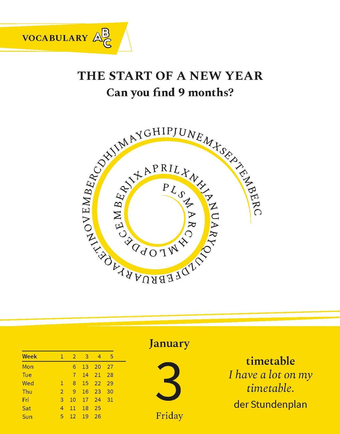 Bild: 9783125636163 | Langenscheidt Sprachkalender Englisch 2025 | Tagesabreißkalender