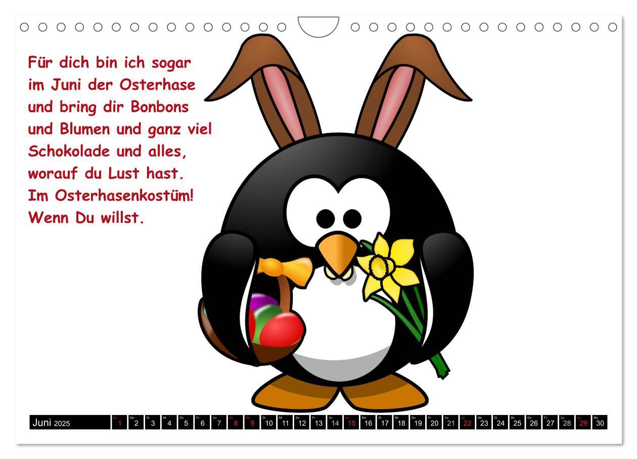 Bild: 9783435727483 | Pinguin-Elfe (Wandkalender 2025 DIN A4 quer), CALVENDO Monatskalender