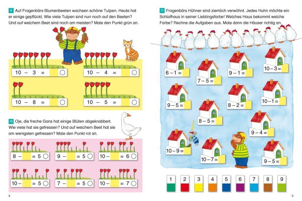 Bild: 9783940811240 | Fragenbär - Richtig rechnen 1. Klasse | Broschüre | 48 S. | Deutsch