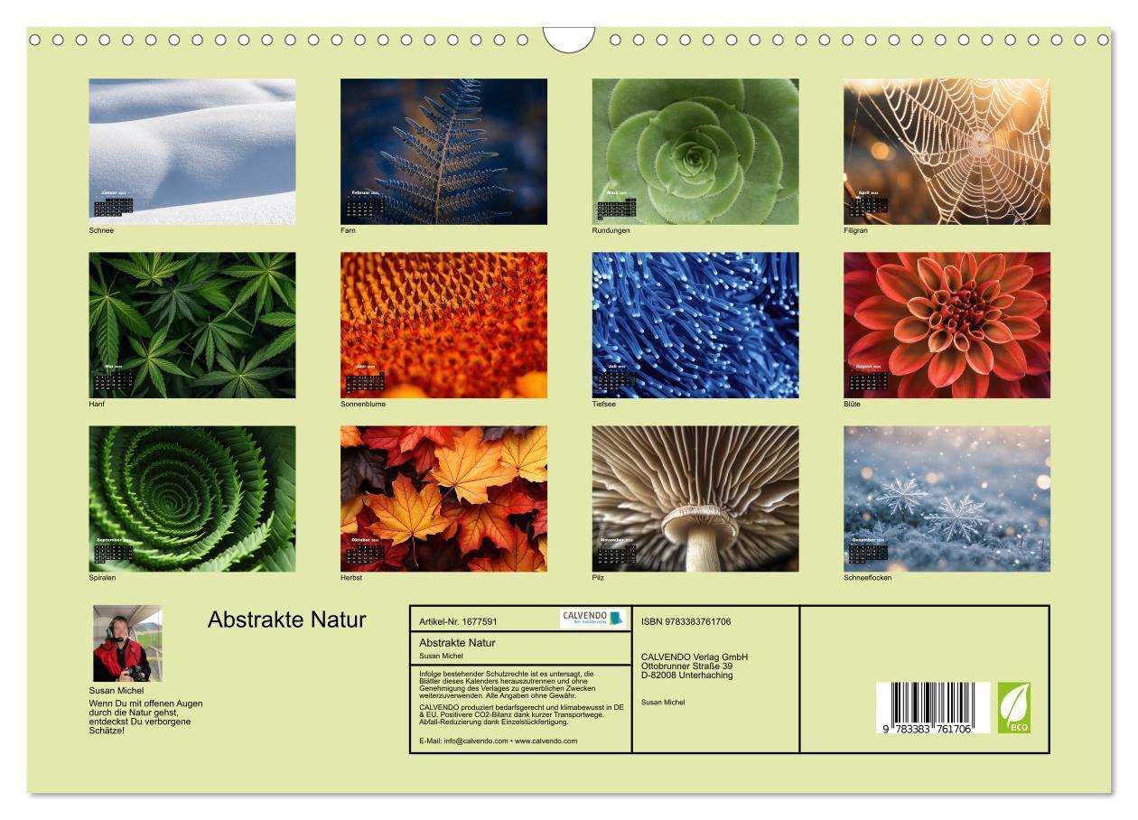 Bild: 9783383761706 | Abstrakte Natur (Wandkalender 2025 DIN A3 quer), CALVENDO...