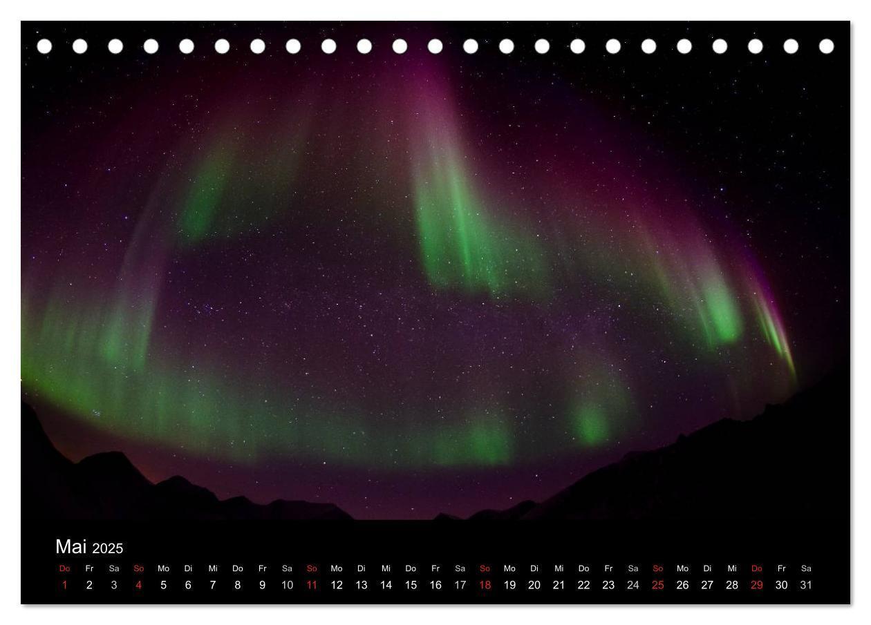 Bild: 9783435799909 | Nordlichter (Tischkalender 2025 DIN A5 quer), CALVENDO Monatskalender