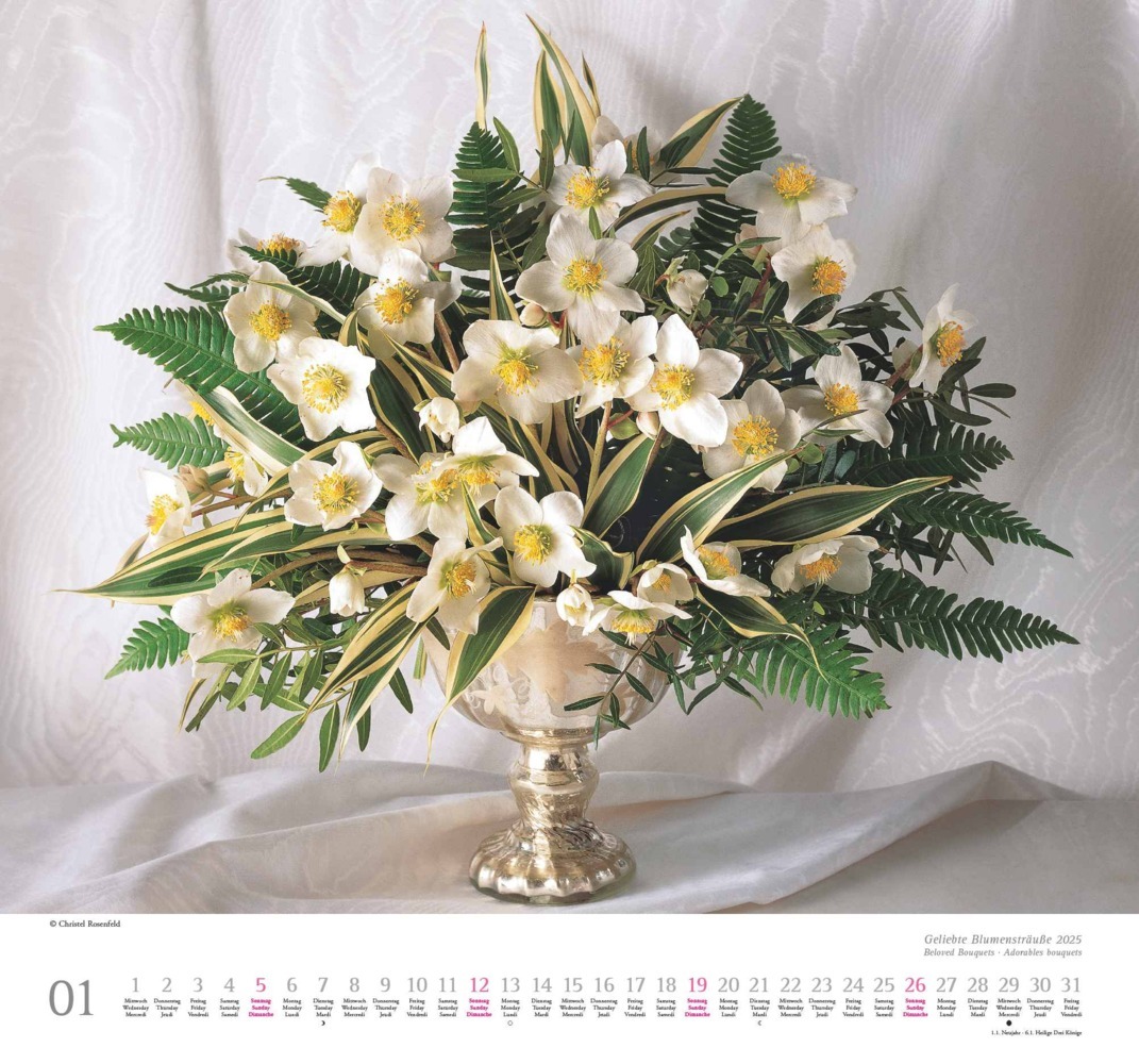 Bild: 4250809653075 | DUMONT - Geliebte Blumensträuße 2025 Wandkalender, 38x35,5cm,...