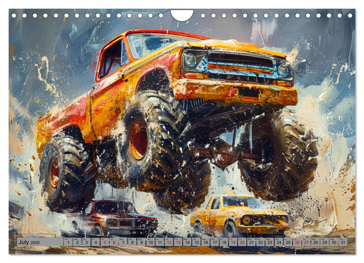 Bild: 9781325977208 | Monstertruck Madness (Wall Calendar 2025 DIN A4 landscape),...