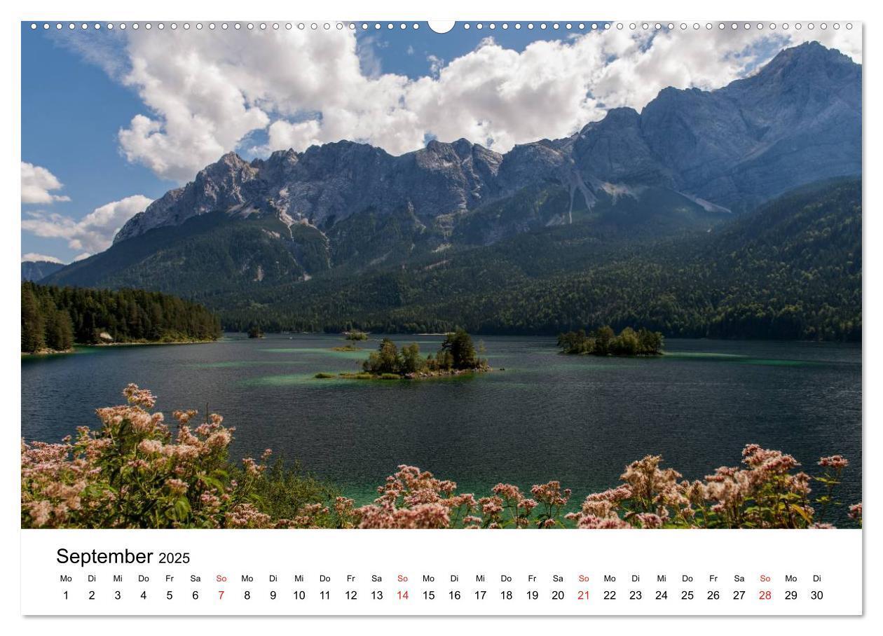 Bild: 9783435561308 | Berge und Seen rund um die Zugspitze (Wandkalender 2025 DIN A2...