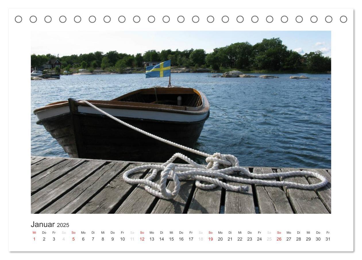 Bild: 9783435568406 | Stockholmer Schärengarten (Tischkalender 2025 DIN A5 quer),...