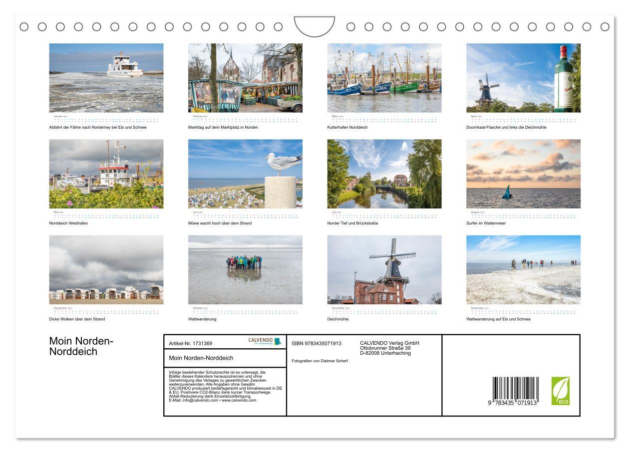 Bild: 9783435071913 | Moin Norden-Norddeich (Wandkalender 2025 DIN A4 quer), CALVENDO...