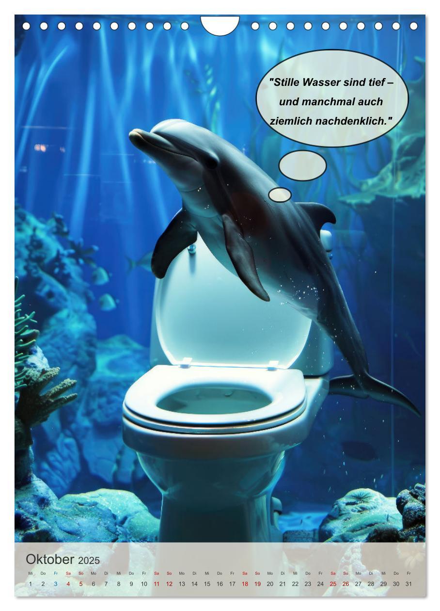 Bild: 9783457149546 | Tierisch lustiger Toilettenhumor (Wandkalender 2025 DIN A4 hoch),...