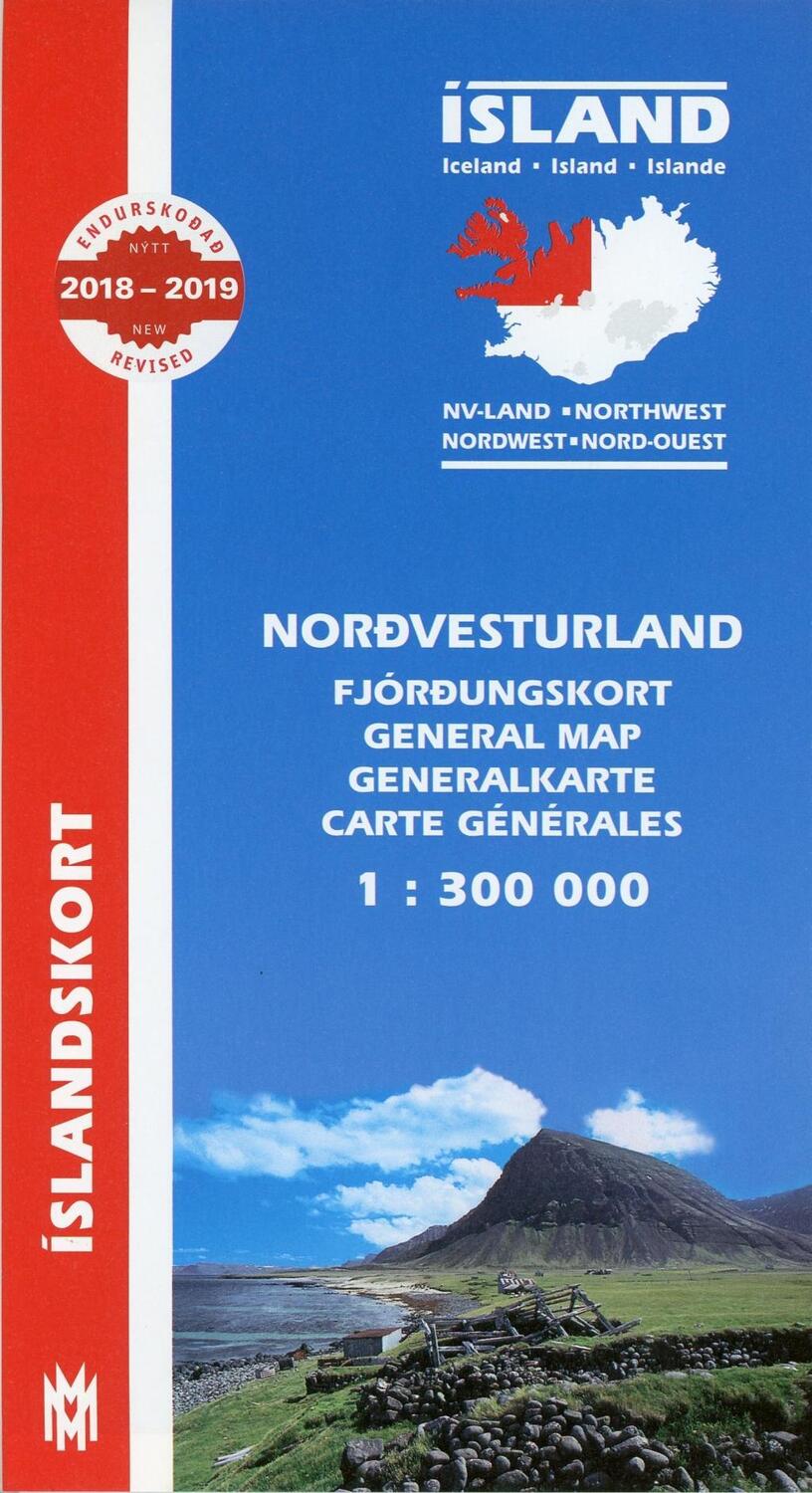 Cover: 9789979338246 | Island. Nordwest 1 : 300 000 | Generalkarte | (Land-)Karte | Deutsch