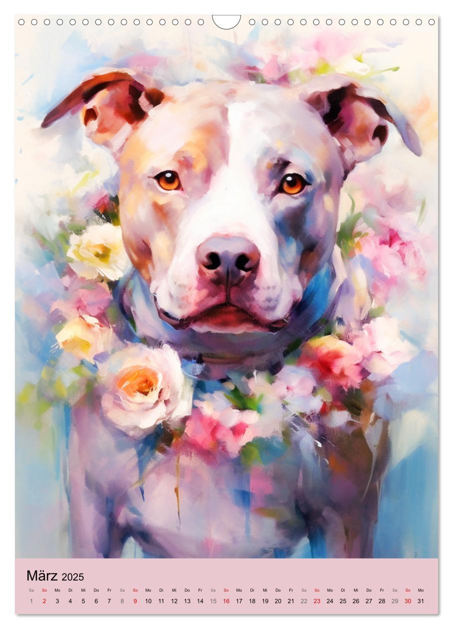 Bild: 9783435867073 | Pit Bull Aquarelle. Illustrationen von tollen Hunden (Wandkalender...