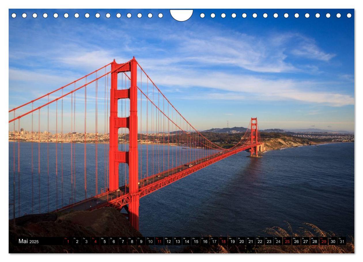 Bild: 9783435742387 | Golden Gate Bridge (Wandkalender 2025 DIN A4 quer), CALVENDO...