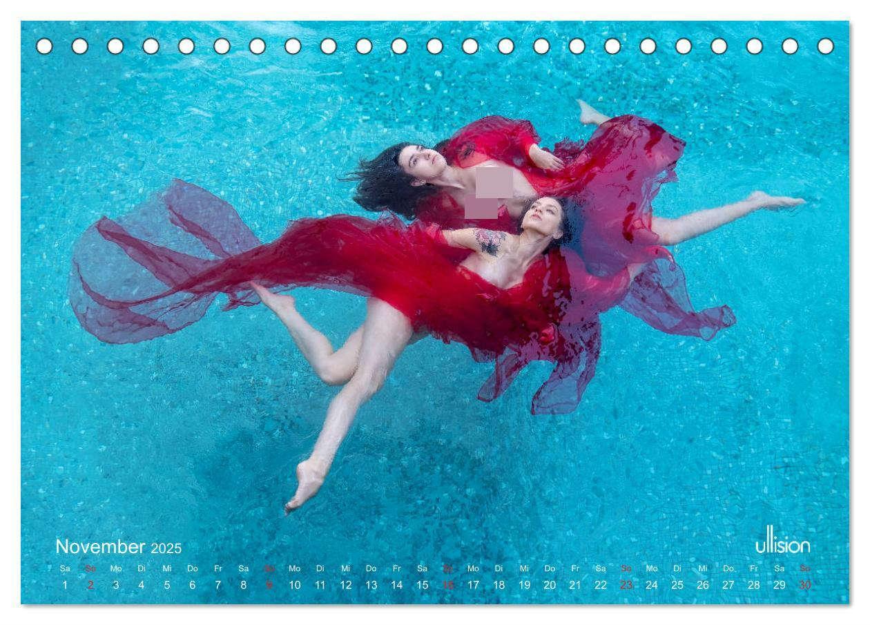 Bild: 9783435501380 | Wasserspiele - Akt im Tanz der Schwerelosigkeit (Tischkalender 2025...