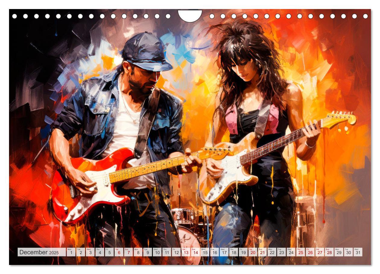 Bild: 9781325999859 | ROCK Feel the unlimited power (Wall Calendar 2025 DIN A4...