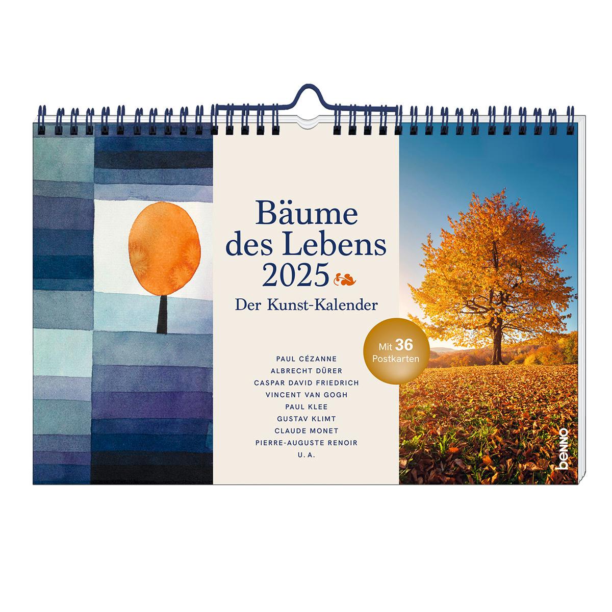 Cover: 9783746265247 | Bäume des Lebens 2025 | Der Kunst-Kalender mit 36 Postkarten | 12 S.