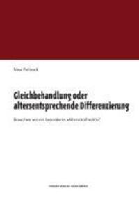 Cover: 9783942865098 | Gleichbehandlung oder altersentsprechende Differenzierung | Poltrock