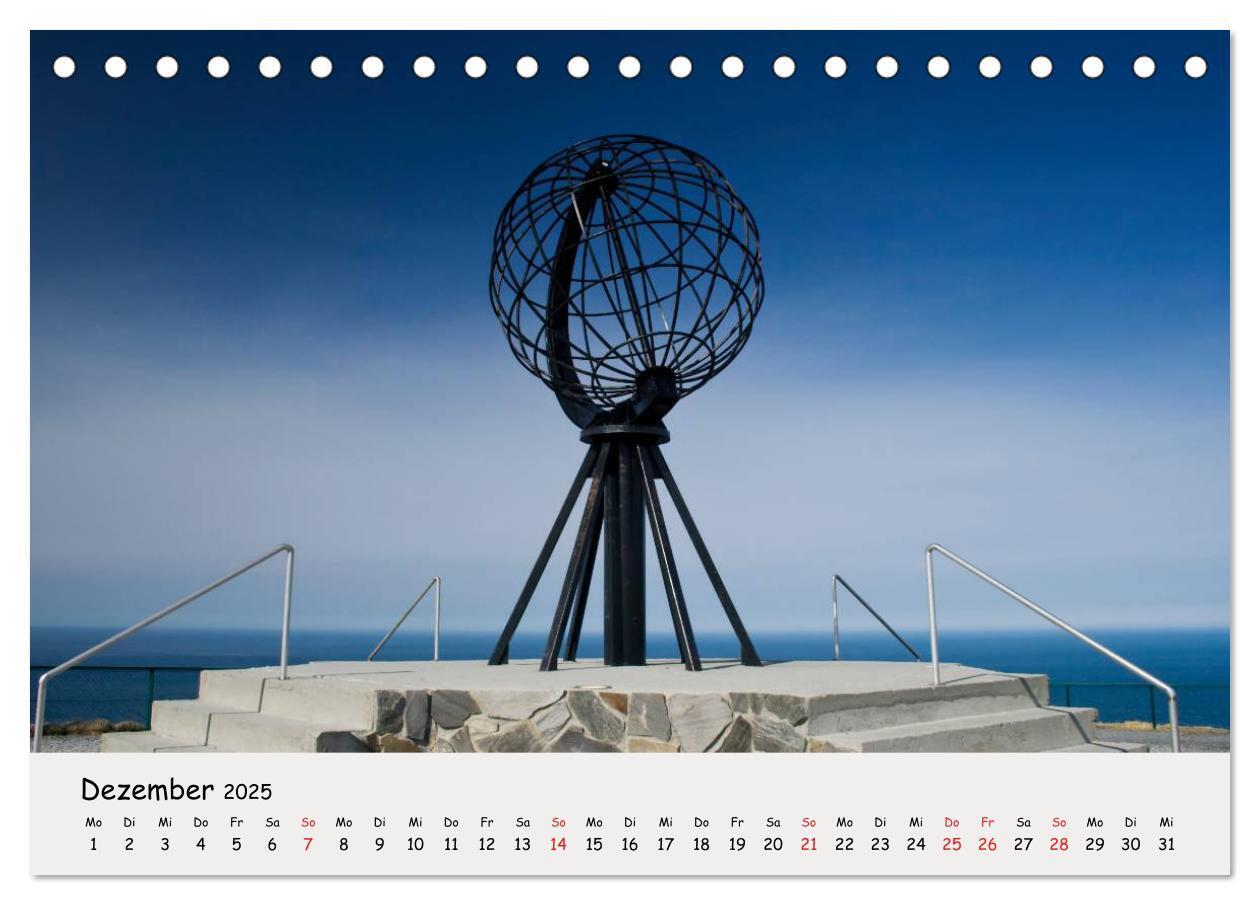 Bild: 9783435789023 | Auf dem Weg zum Nordkap (Tischkalender 2025 DIN A5 quer), CALVENDO...