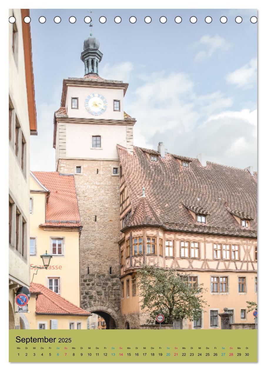 Bild: 9783435879403 | Rothenburg ob der Tauber (Tischkalender 2025 DIN A5 hoch), CALVENDO...