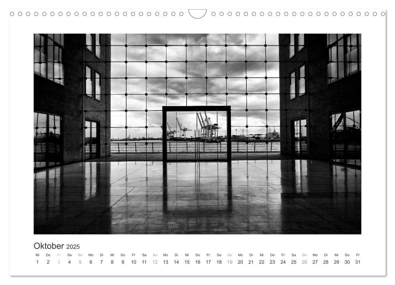 Bild: 9783435653294 | Hamburg in schwarz-weiss (Wandkalender 2025 DIN A3 quer), CALVENDO...