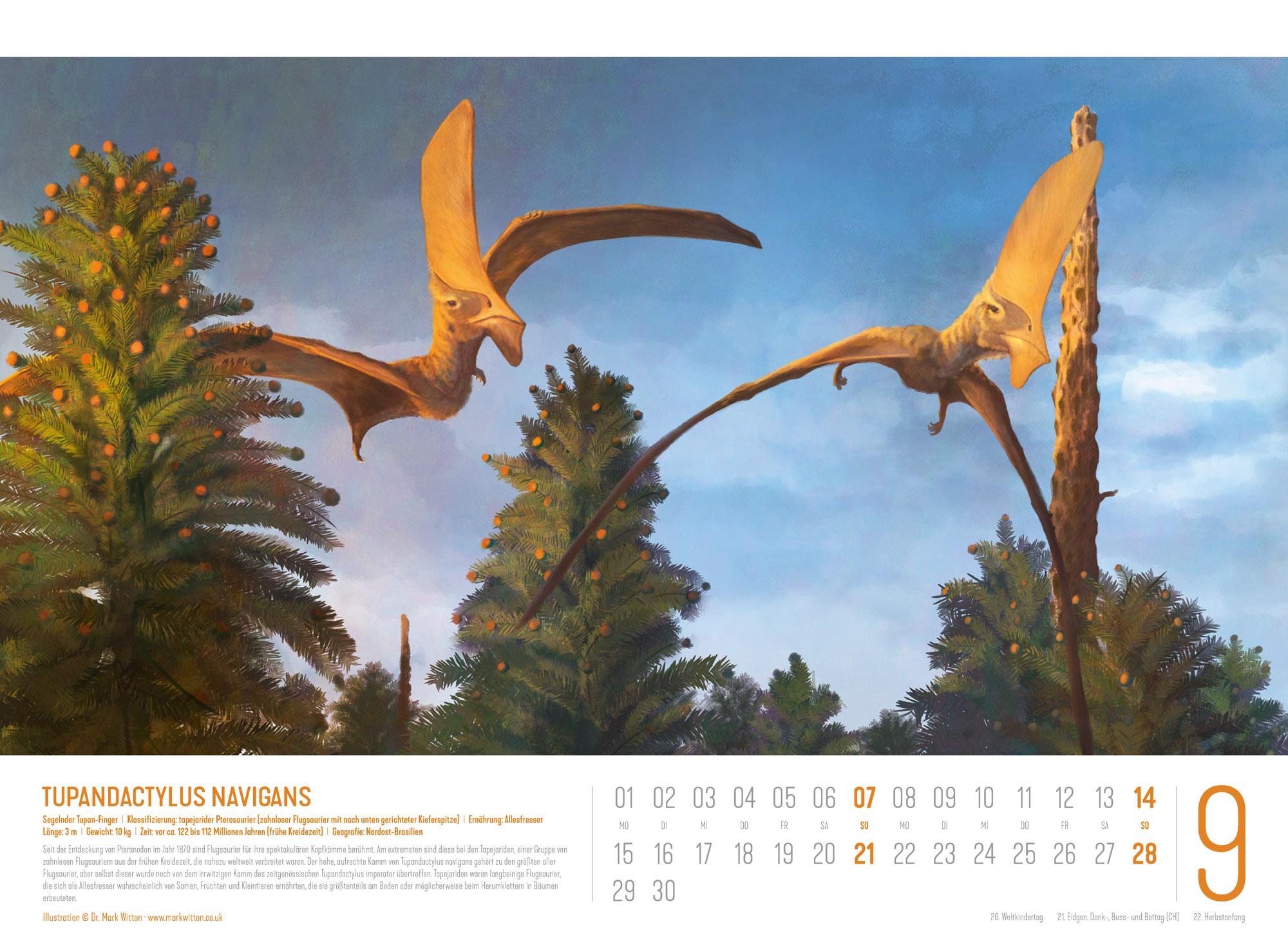 Bild: 9783838435237 | Dinosaurier Kalender 2025 | Mark Witton (u. a.) | Kalender | 14 S.