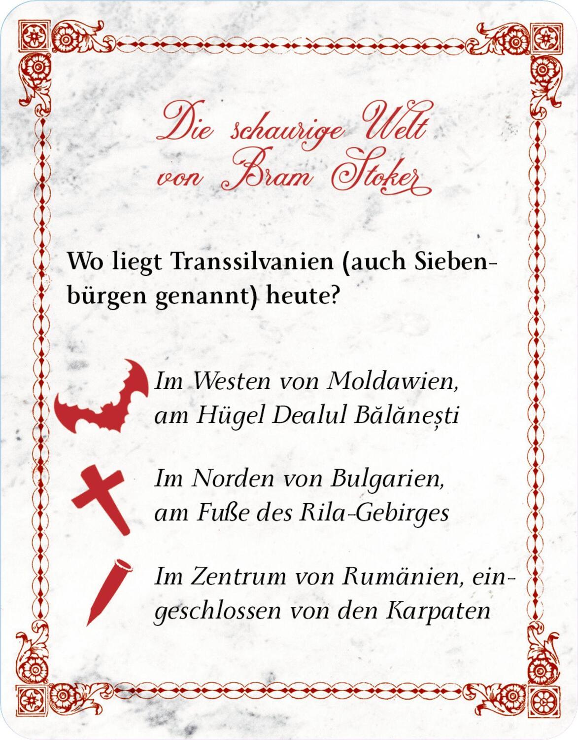 Bild: 9783649646174 | Bram Stokers Dracula - Das Quiz | Taschenbuch | Schachtelspiel | 41 S.