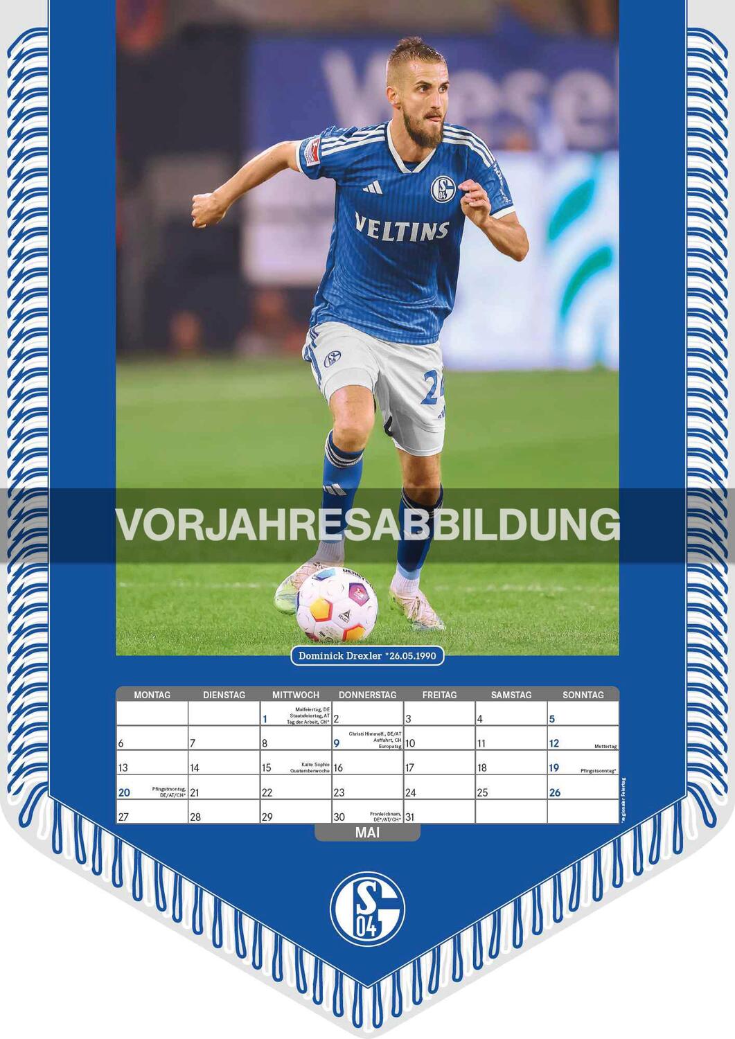 Bild: 4002725994462 | FC Schalke 04 2025 - Bannerkalender - Fan-Kalender -...