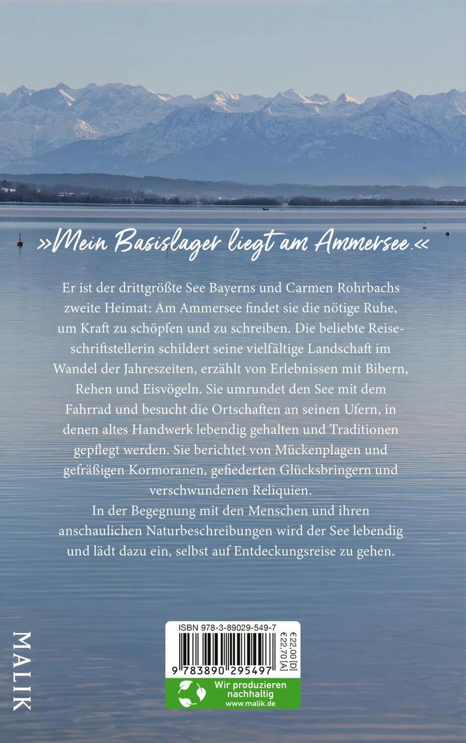 Rückseite: 9783890295497 | Mein Ammersee | Carmen Rohrbach | Buch | 272 S. | Deutsch | 2022