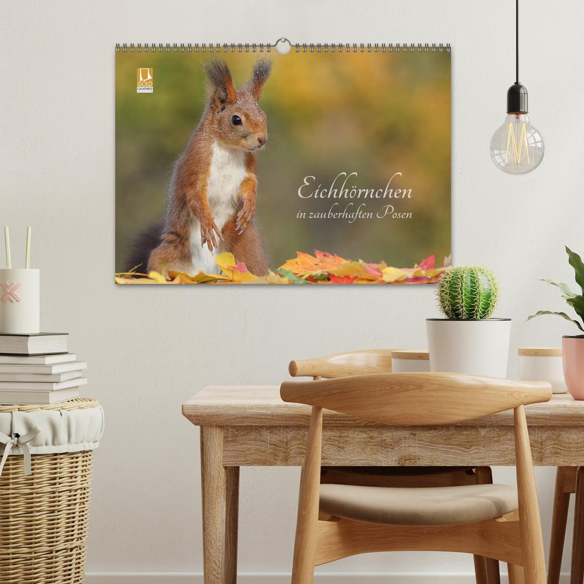 Bild: 9783435279814 | Eichhörnchen in zauberhaften Posen (Wandkalender 2025 DIN A3 quer),...