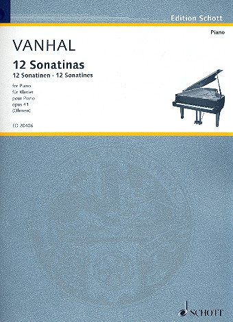 Cover: 9790001152686 | 12 Easy And Progressive Sonatinas Opus 41 | Johann Baptist Vanhal