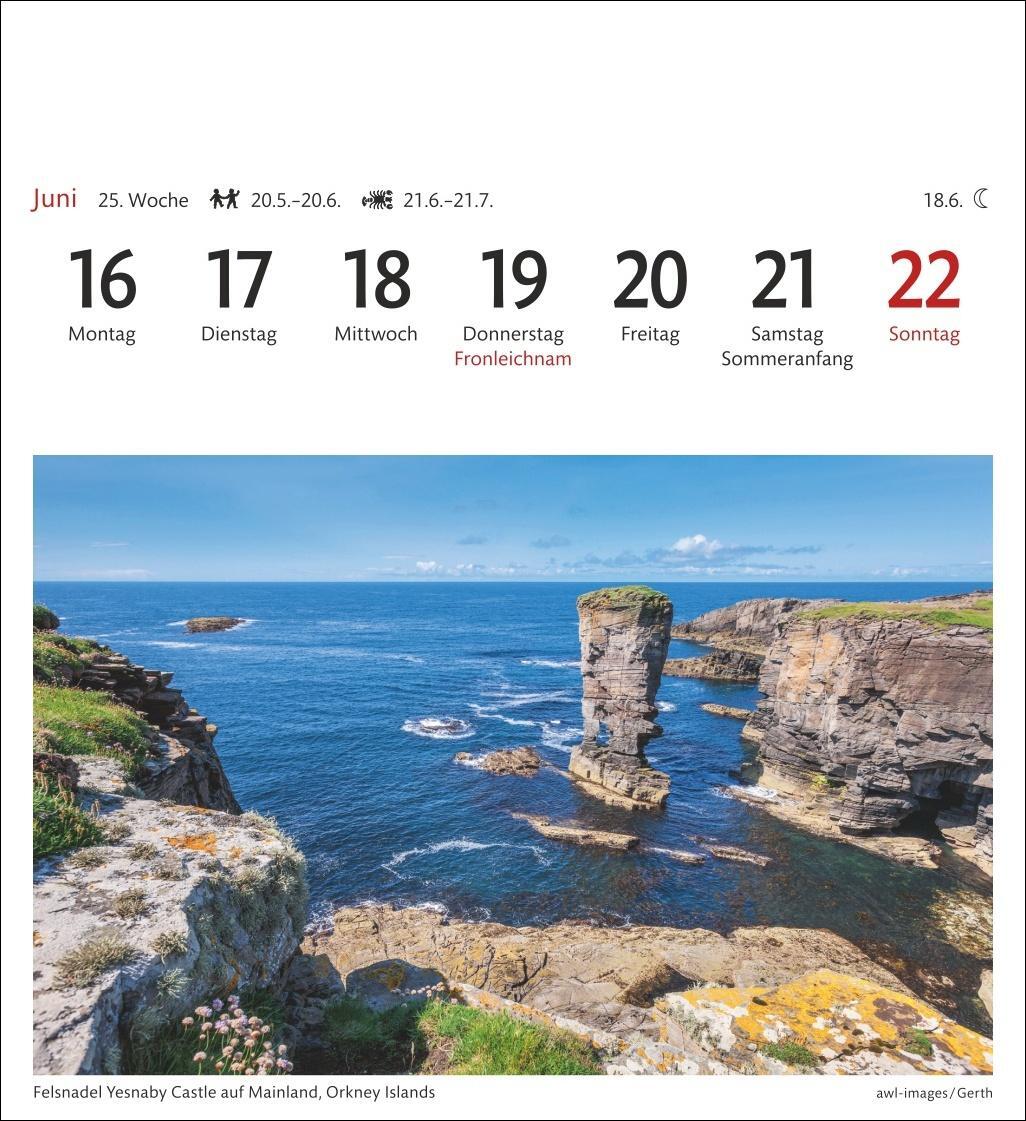 Bild: 9783840033438 | Schottland Sehnsuchtskalender 2025 - Wochenkalender mit 53 Postkarten