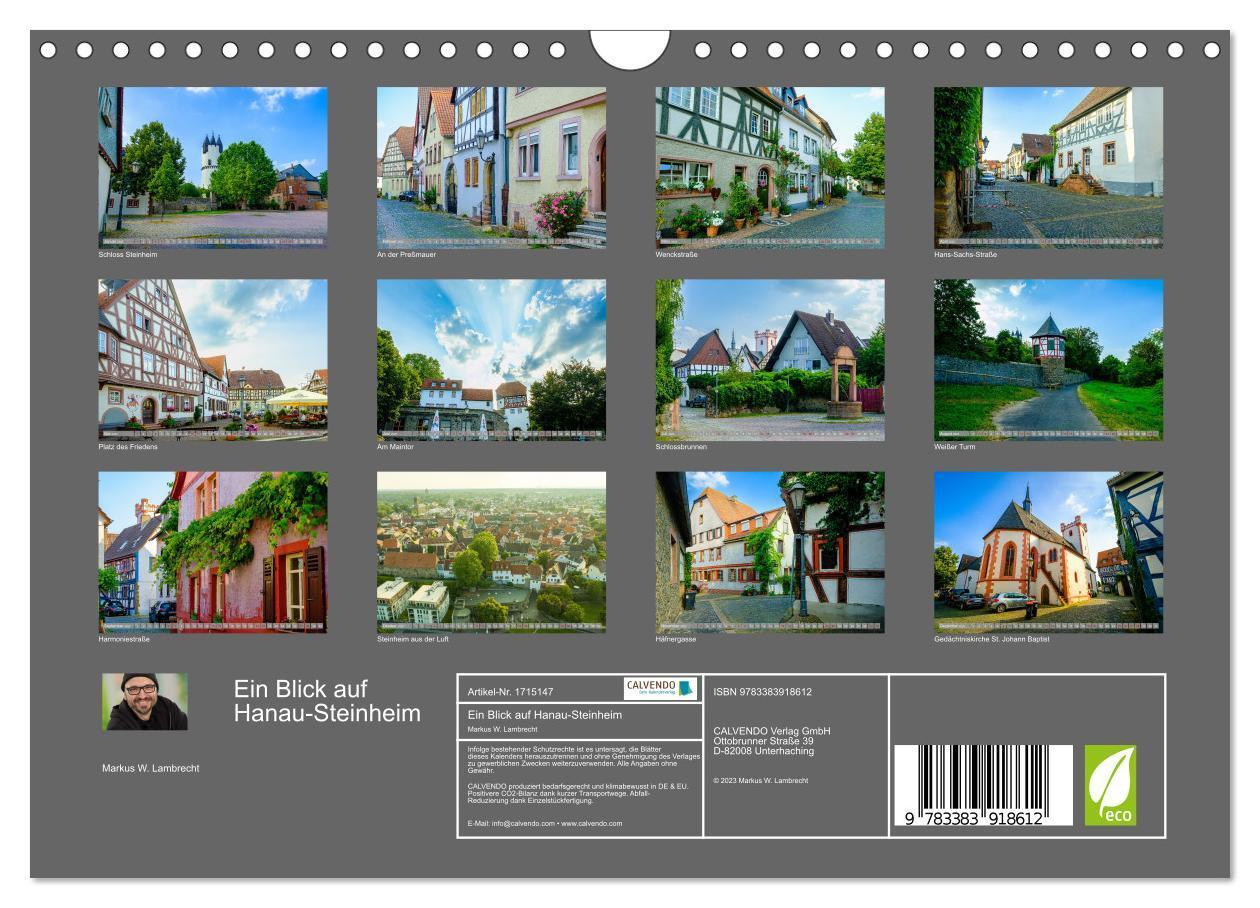 Bild: 9783383918612 | Ein Blick auf Hanau-Steinheim (Wandkalender 2025 DIN A4 quer),...