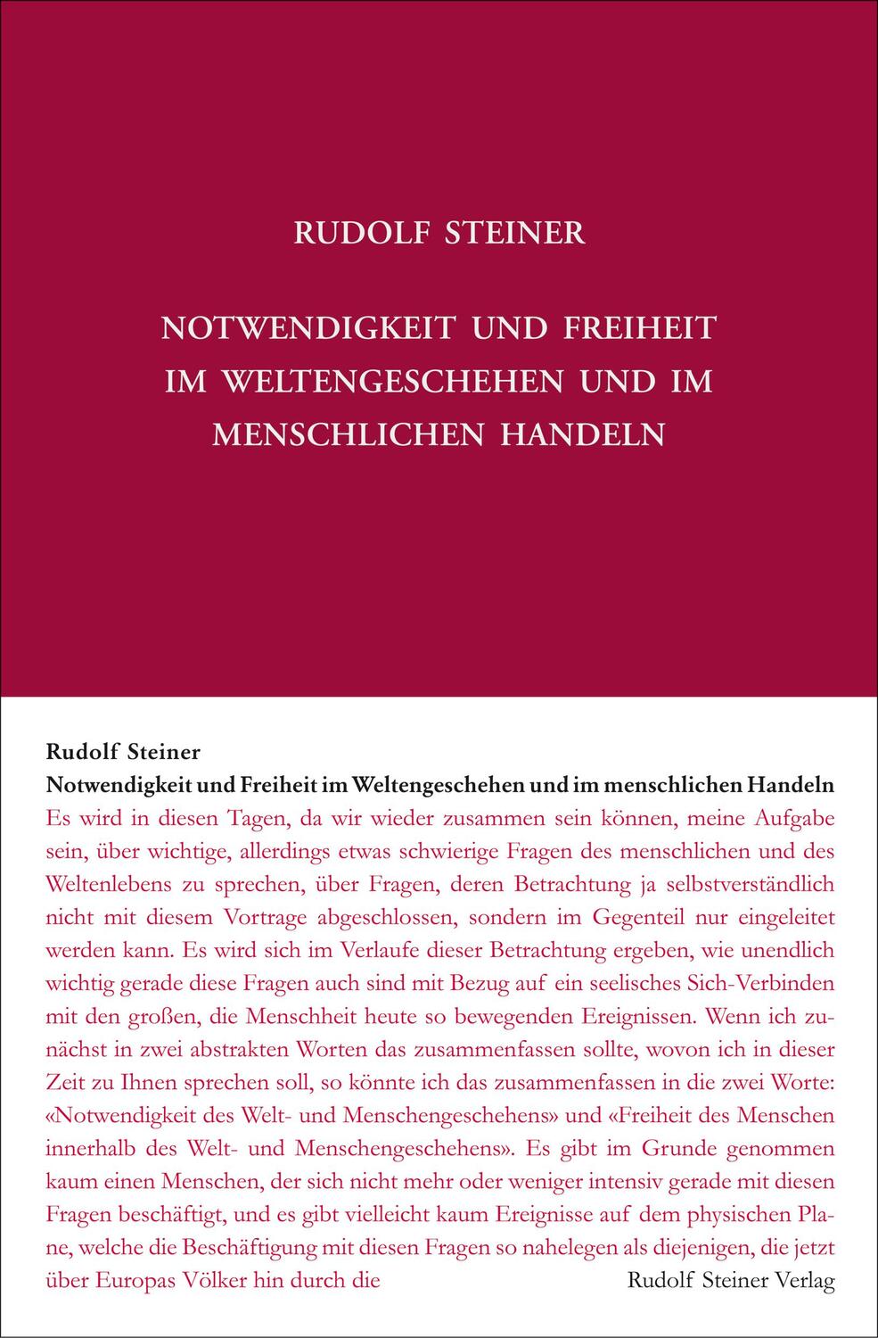 Cover: 9783727416613 | Notwendigkeit und Freiheit im Weltengeschehen und im menschlichen...