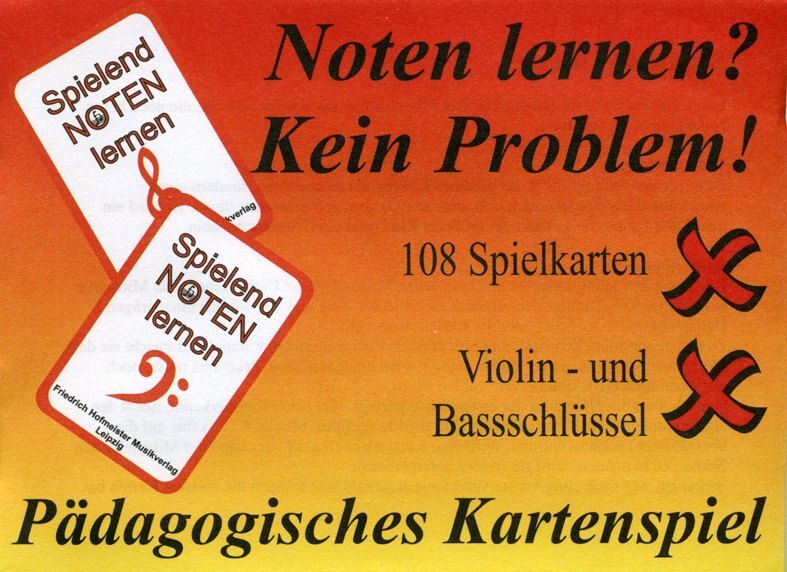 Cover: 9783873500341 | Noten lernen? Kein Problem (Kinderspiel) | Pädagogisches Kartenspiel