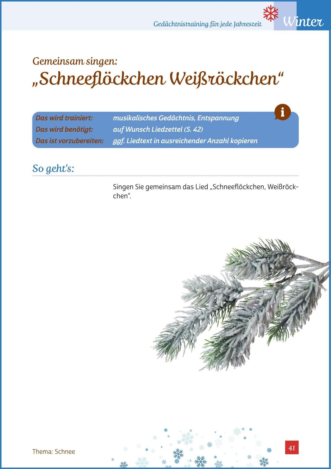 Bild: 9783944360256 | Gedächtnistraining für jede Jahreszeit - Winter | Natali Mallek | Buch