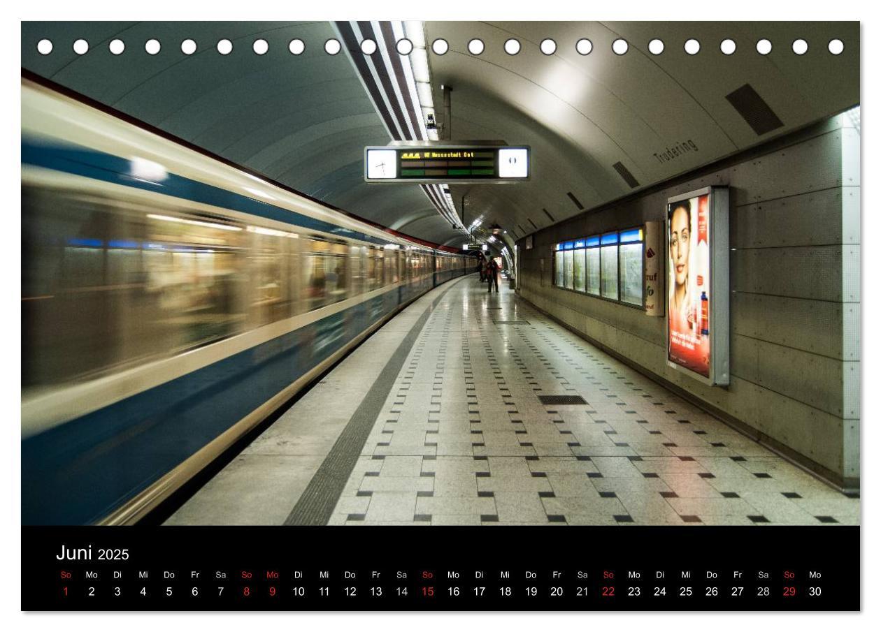 Bild: 9783435668625 | U-Bahn in München (Tischkalender 2025 DIN A5 quer), CALVENDO...