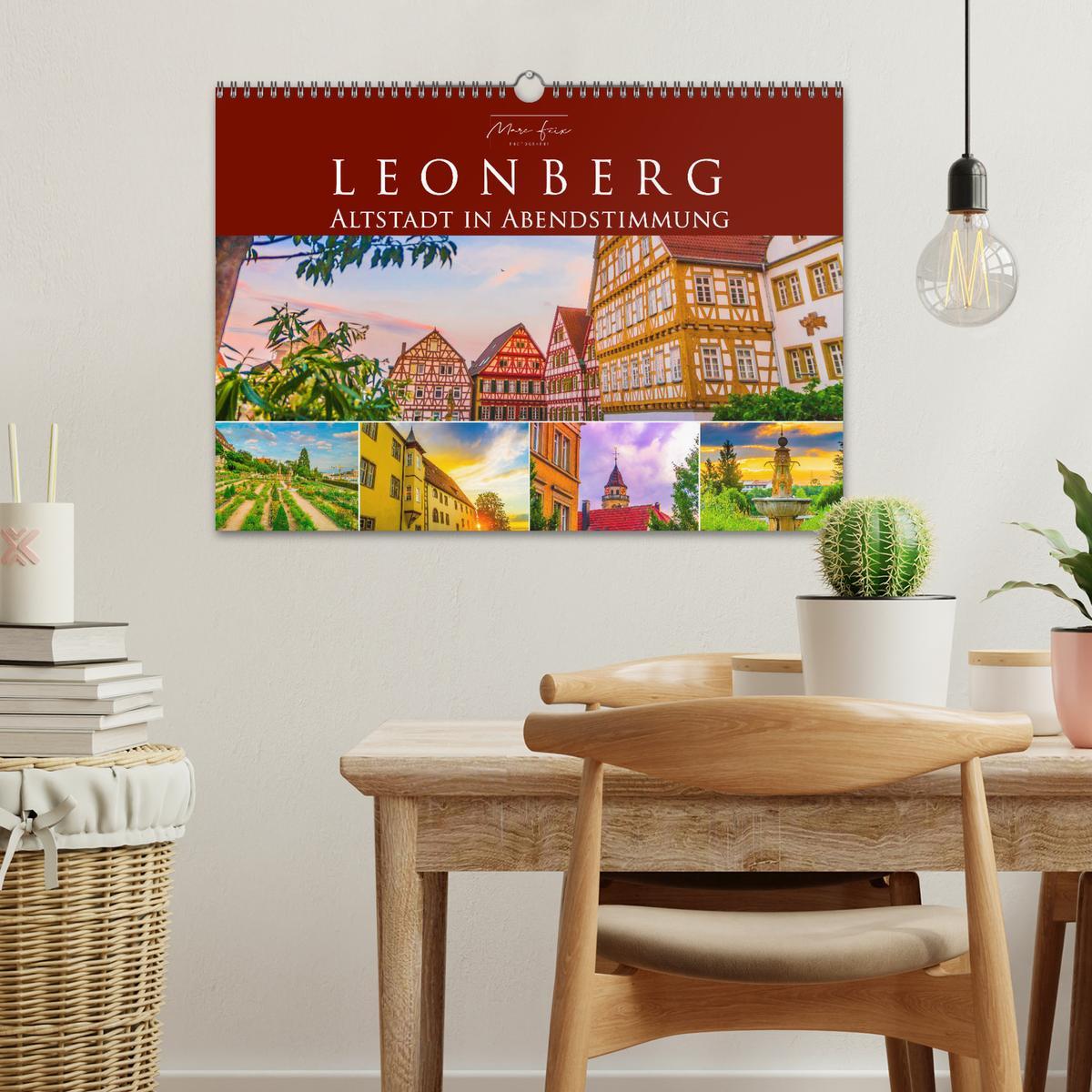 Bild: 9783435221929 | Leonberg - Altstadt in Abendstimmung (Wandkalender 2025 DIN A3...