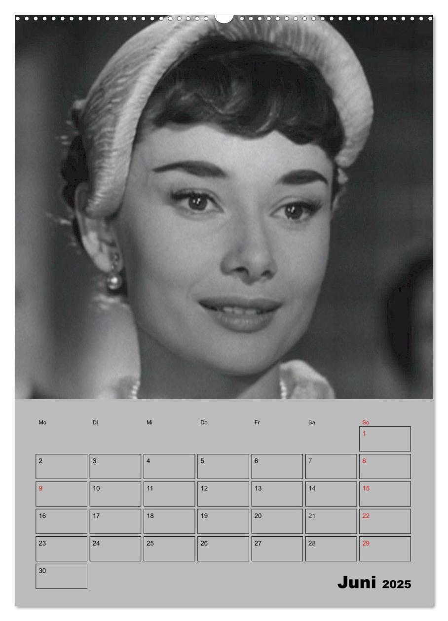 Bild: 9783457023167 | Hollywood-Diva. Audrey Hepburn (Wandkalender 2025 DIN A2 hoch),...