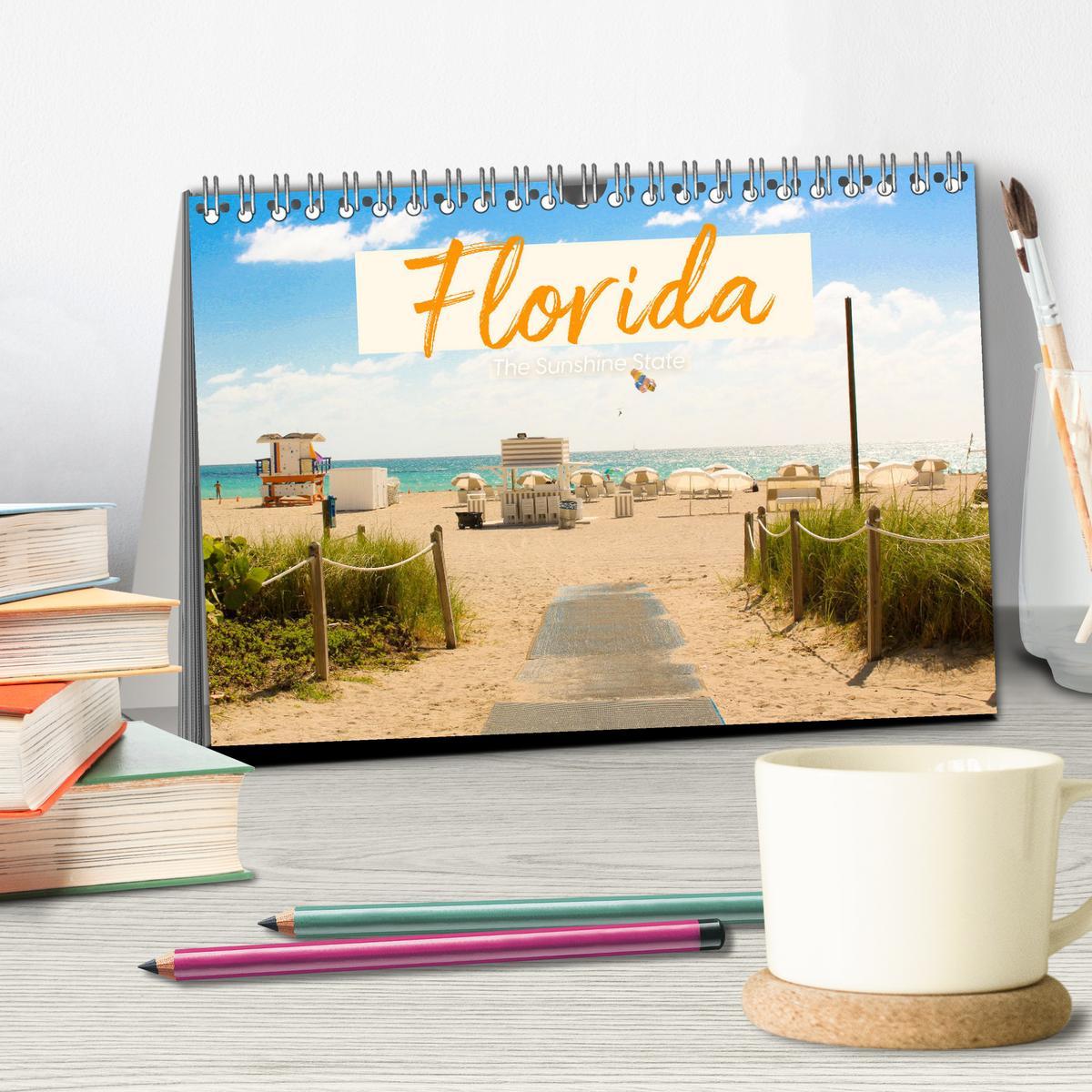 Bild: 9783435008575 | Florida - The Sunshine State (Tischkalender 2025 DIN A5 quer),...