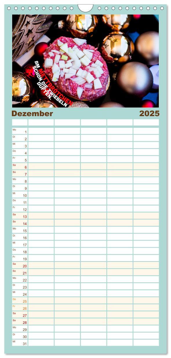 Bild: 9783457103227 | Familienplaner 2025 - Mettkalender - Spread some more Mett mit 5...