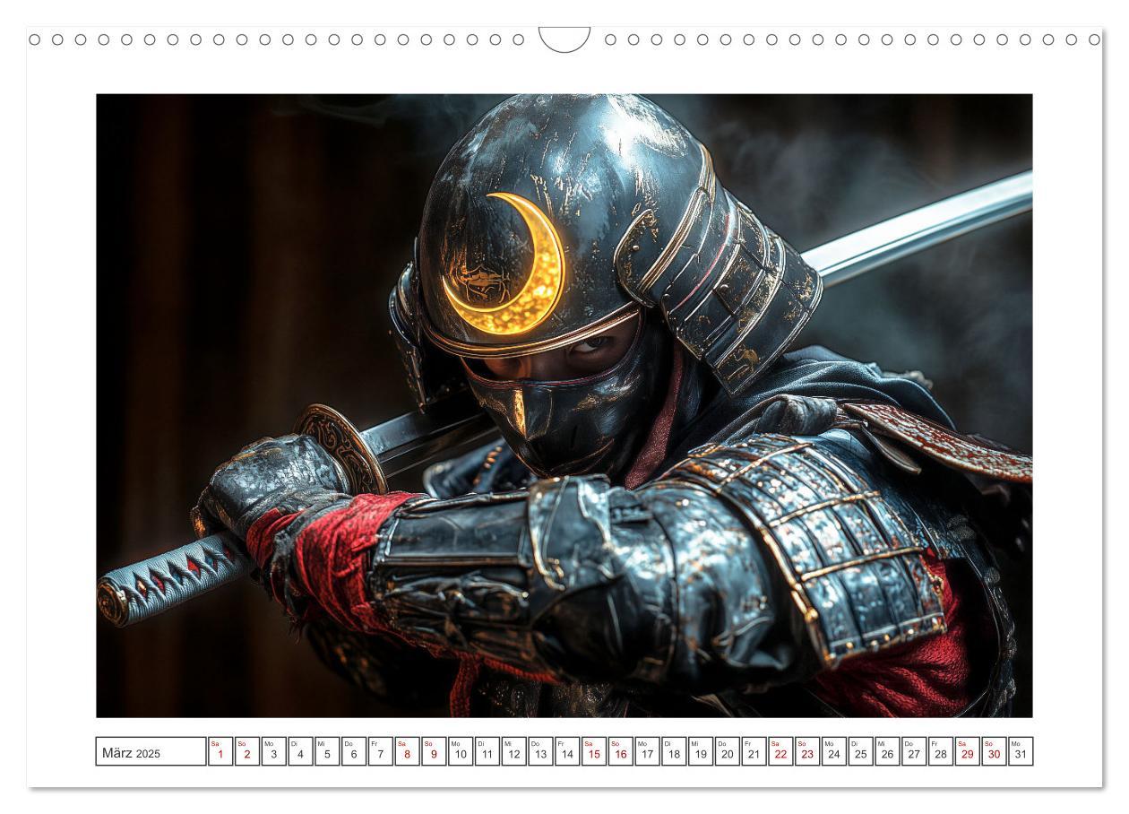 Bild: 9783457213032 | Mein Samurai (Wandkalender 2025 DIN A3 quer), CALVENDO Monatskalender