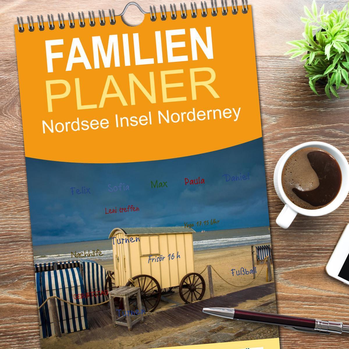 Bild: 9783457102039 | Familienplaner 2025 - Nordsee Insel Norderney mit 5 Spalten...