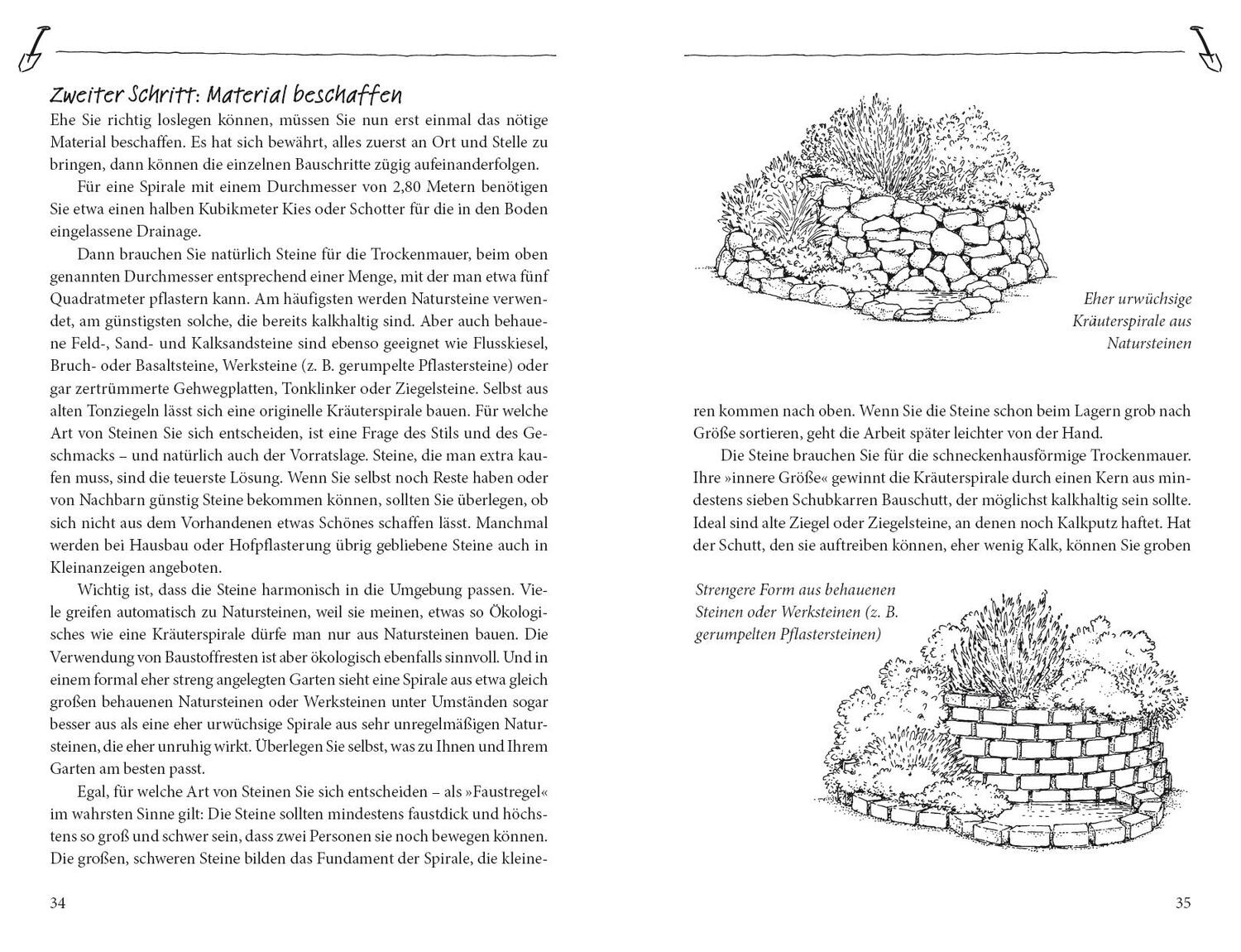 Bild: 9783895662904 | Die Kräuterspirale | Bauanleitung - Kräuterporträts - Rezepte | Buch