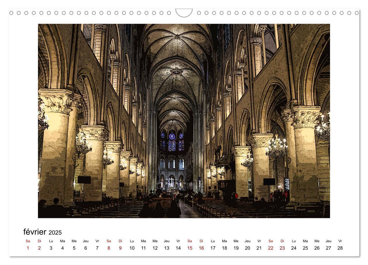 Bild: 9781325943852 | Notre-Dame de Paris en Cartoon (Calendrier mural 2025 DIN A3...