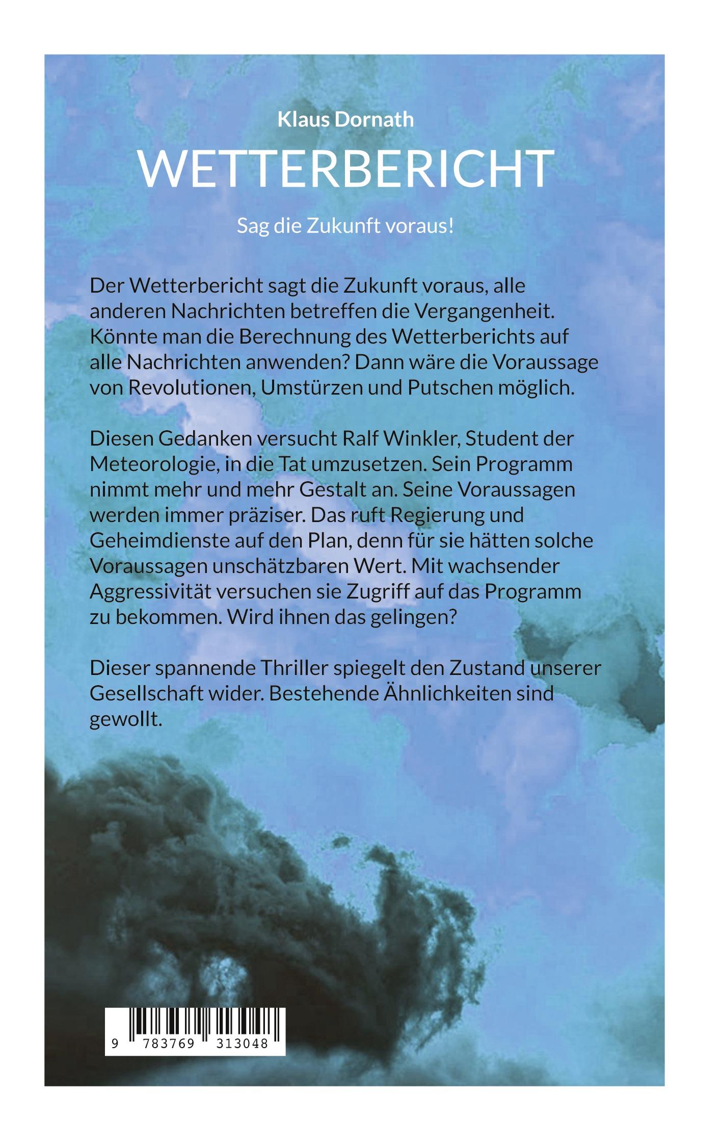 Rückseite: 9783769313048 | Wetterbericht | Sag die Zukunft voraus | Klaus Dornath | Taschenbuch