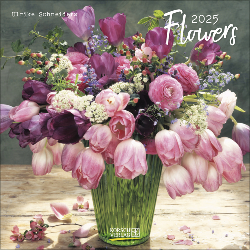 Cover: 9783731876397 | Flowers 2025 | Korsch Verlag | Kalender | Englisch Broschur | 13 S.