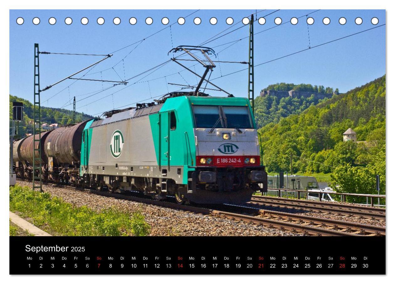 Bild: 9783435766284 | Unterwegs am Bahndamm (Tischkalender 2025 DIN A5 quer), CALVENDO...