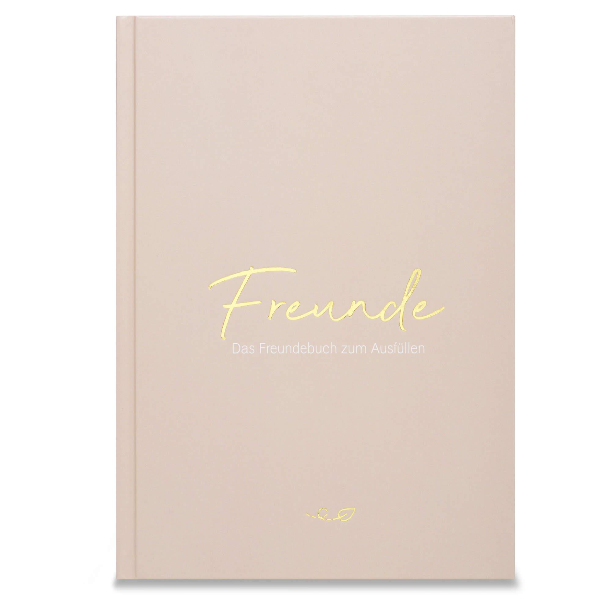 Cover: 9783985951802 | Freunde | Das Freundebuch zum Ausfüllen (warmgrau) | LEAF &amp; GOLD