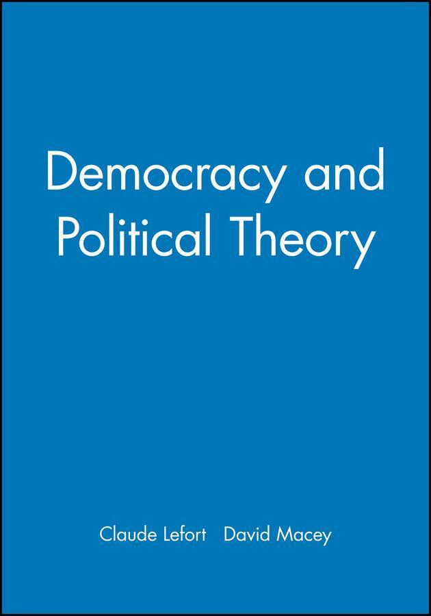 Cover: 9780745604374 | Democracy and Political Theory | Claude Lefort | Buch | Englisch