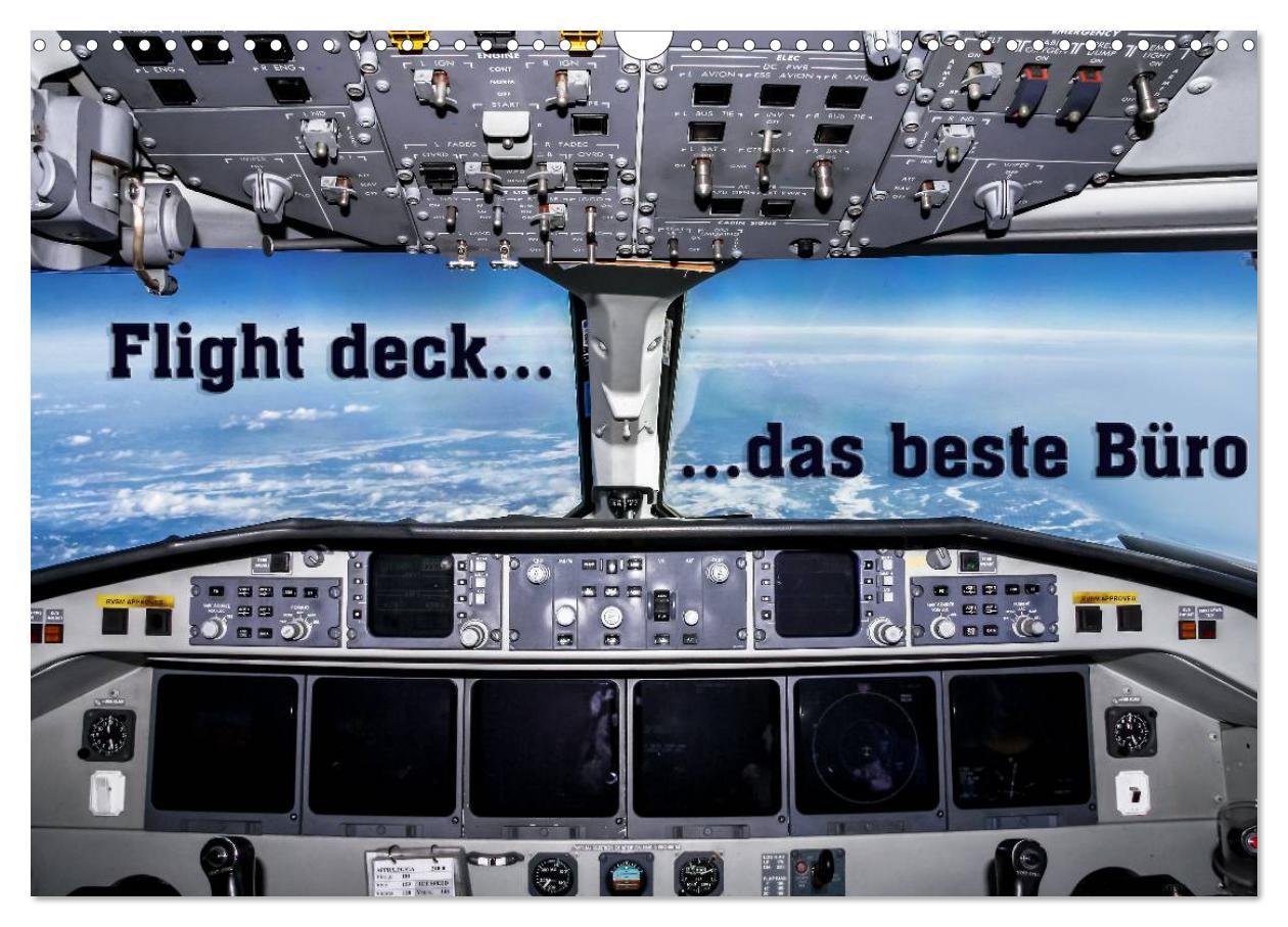 Cover: 9783435467624 | Flight deck - das beste Büro (Wandkalender 2025 DIN A3 quer),...