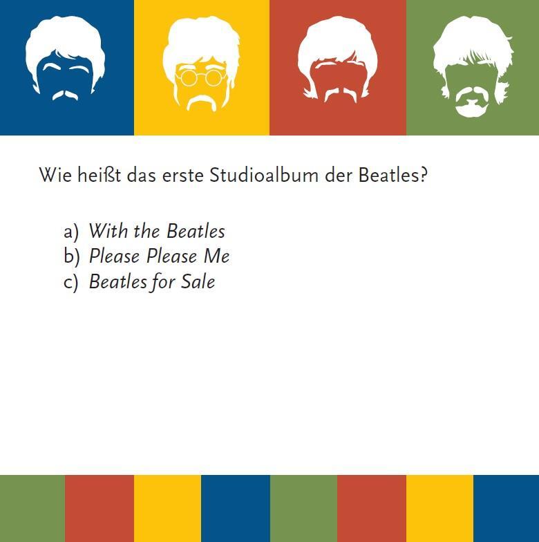 Bild: 4250364119122 | Das Beatles-Quiz (Neuauflage) | Stefan Gnad (u. a.) | Spiel | 66 S.